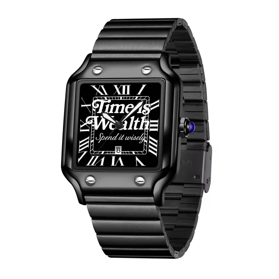 TIME IS WEALTH Santos (.316 Stainless Steel)