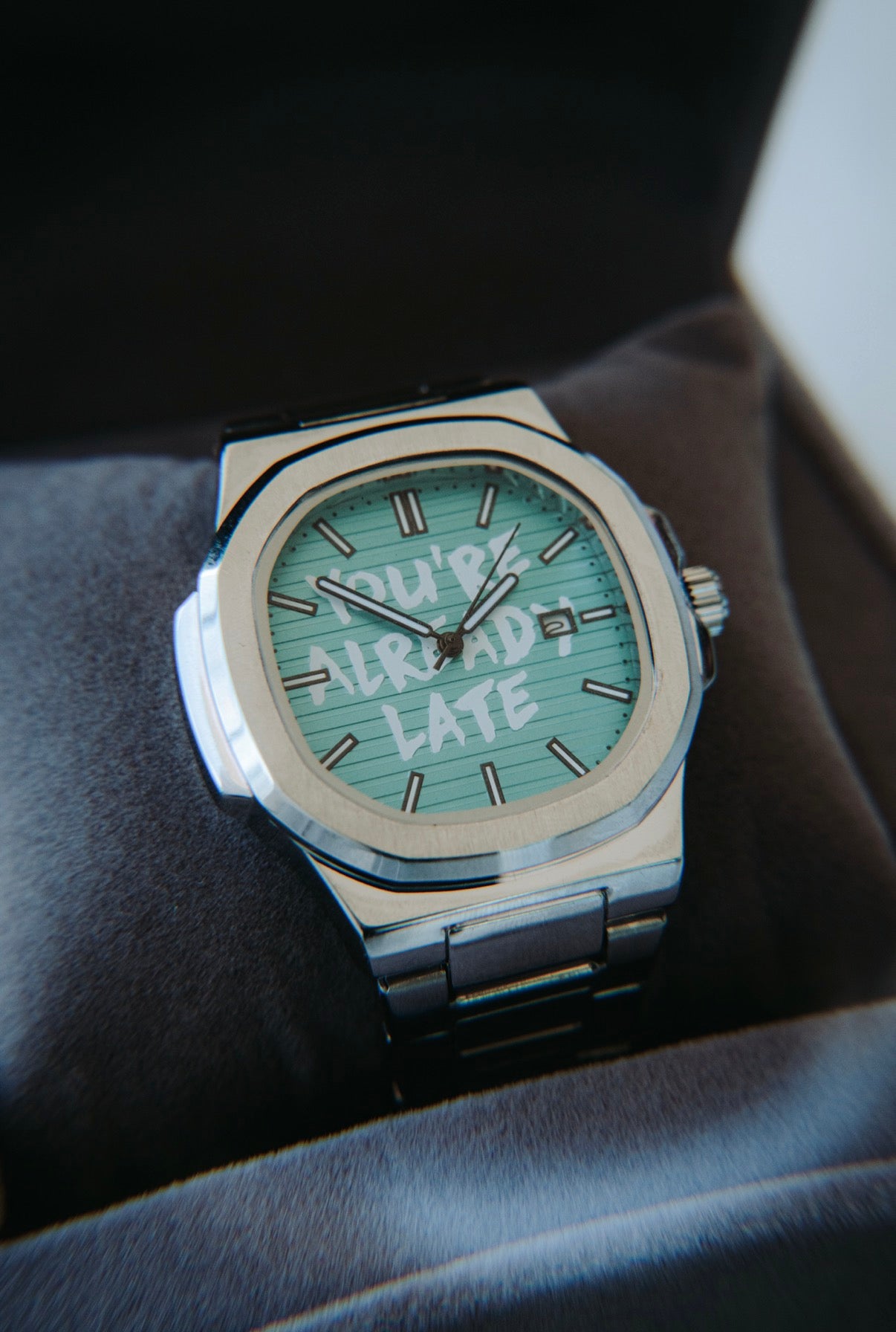 YOU'RE ALREADY LATE "Tiffany Dial" (.316 Stainless Steel)